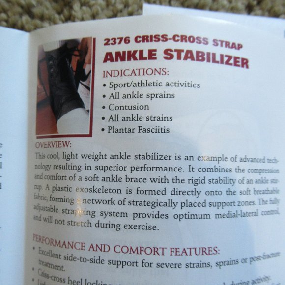 $7SALE Ankle Brace Form Fit XL Stabilizer New in Box Lightweight locking straps - Picture 14 of 14